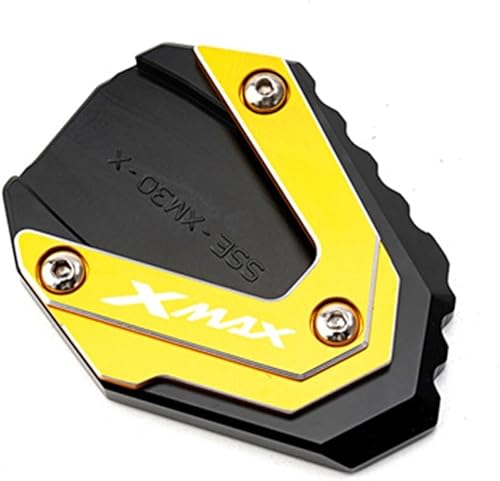 Motorcycle Side Stand pad for Y&AMAHA Xmax 300 125 250 400 XMAX300 Xmax250 Xmax400 Motorcycle CNC Side Stand Enlarger Kickstand Pad X-MAX (Color 6)