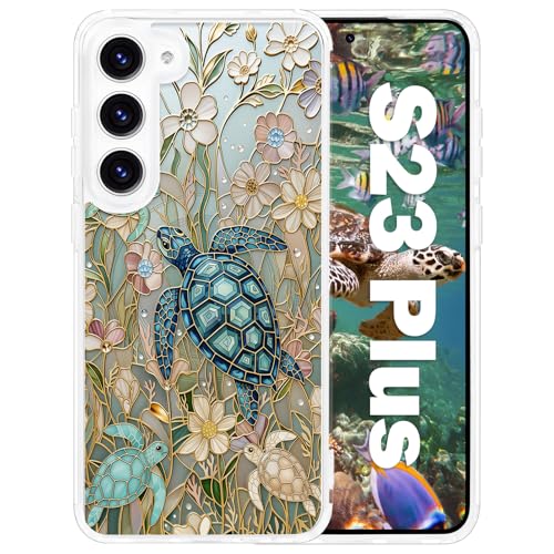 Coque Samsung S23 Plus antichoc MagSafe rigide florale