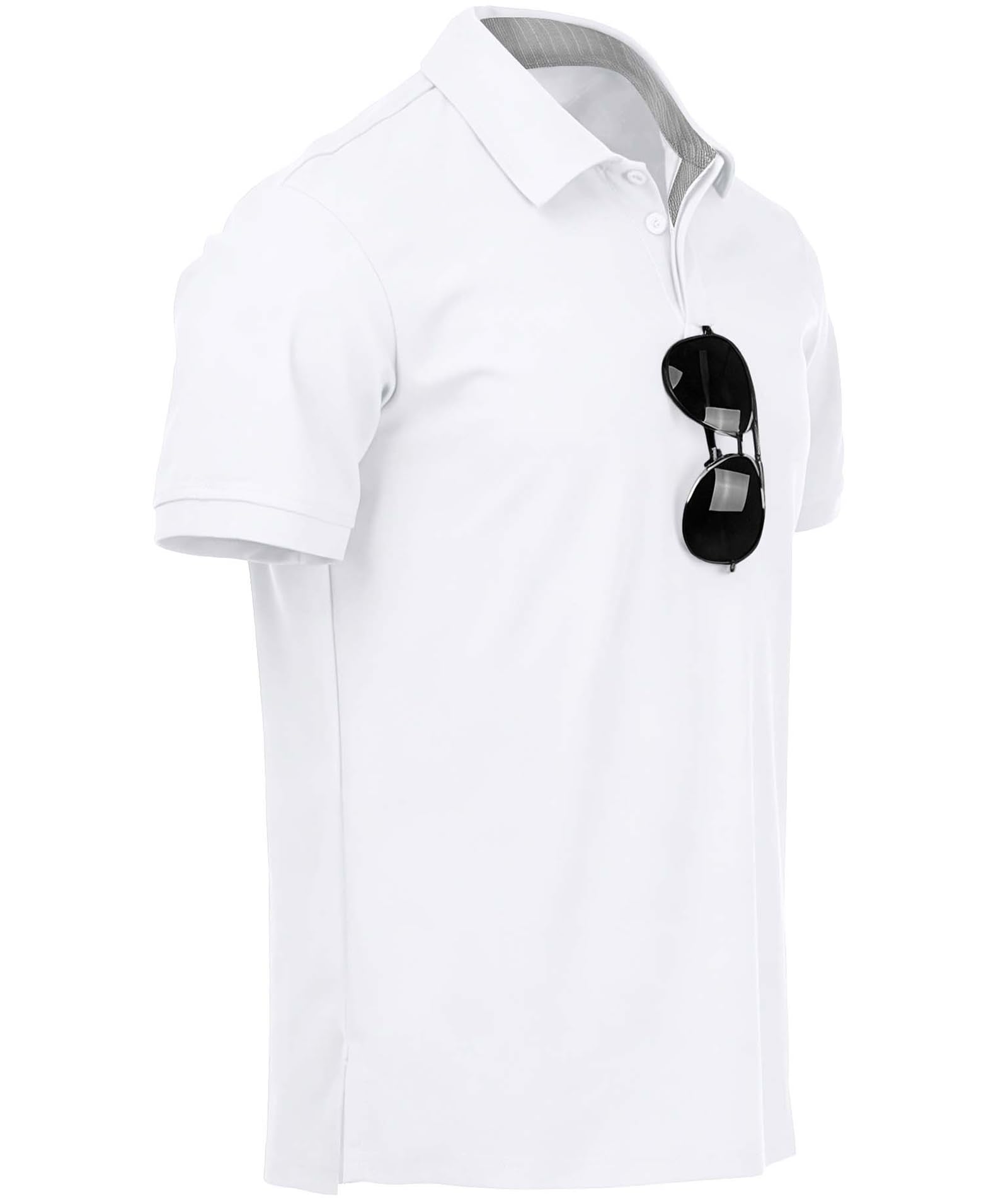 Elainone Poloshirt Herren Kurzarm 65% Baumwolle Sommer Golf Tennis Polo Shirt Regular Fit für Sport