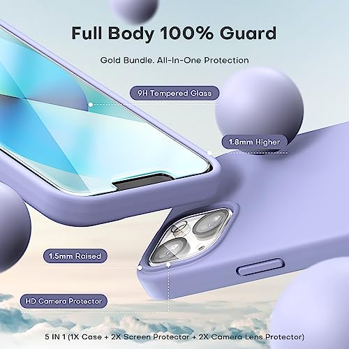 TOCOL Silicone for iPhone 13 Case 6.1-Inch - Image 3
