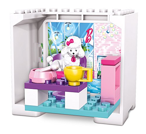 Mega Bloks Barbie Coffee Shop Poodle Building Set