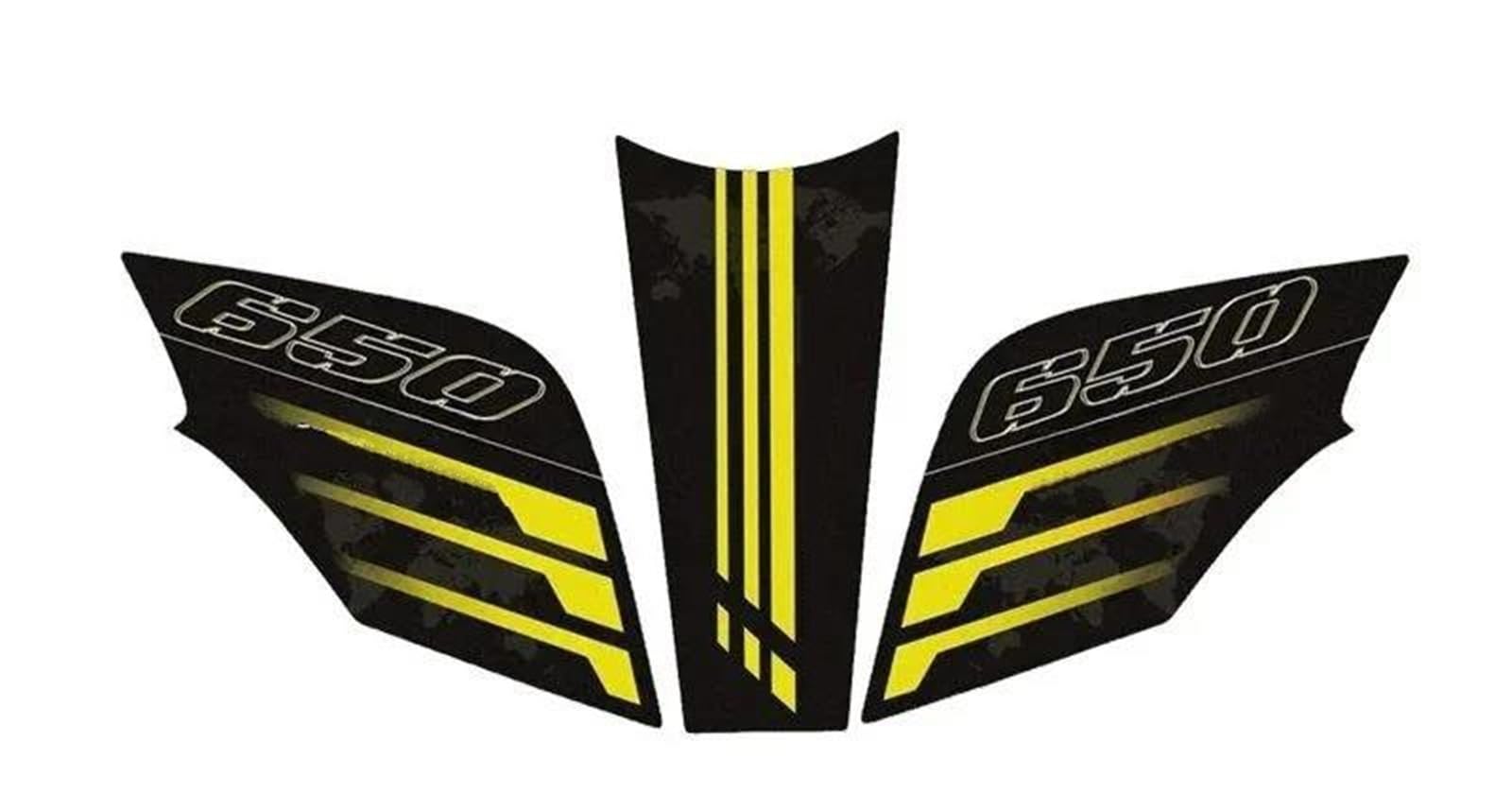 Motorcycle Tank Pad Protector Leather Sticker Decals Accessories for VSTROM 650 650XT DL650(Gold)