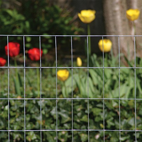 Image of YARDGARD 2 in. x 4 in. Mesh Welded Wire Fence Roll, 36 in. x 100 ft., 14-Gauge Galvanized Steel Fence for Animal Enclosures, Garden Protection and Property Fencing, Rabbit Control an Utility Fence