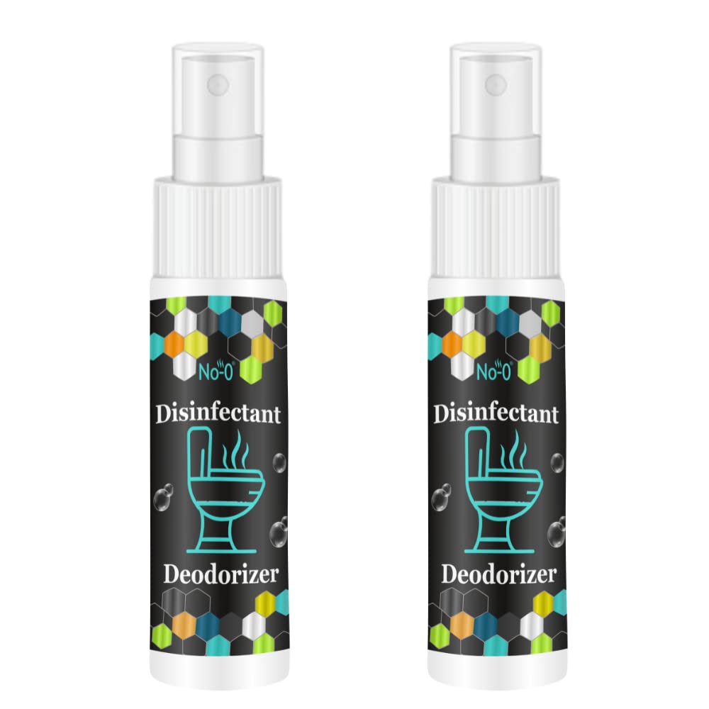 No-O Toilet Seat Sanitizer Spray (30ml - Pack Of 2) - Mint | Reduces The Risk Of UTI & Other Infections | Kills 99.9% Germs & Travel Friendly | Anti Odour, Deodorizer… (B0BX3RR6BN) Amazon Price History, Amazon Price Tracker