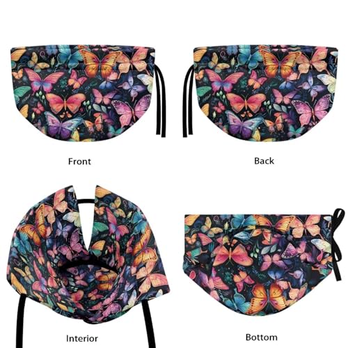 Image of Colorful Butterfly Tea Pot Cover Keep Tea Warm Insulation Teapot Cozies Machine Washable Kettle Cover Breakfast Warmer Home Decor for Home Kitchen Tea Party Table Decor