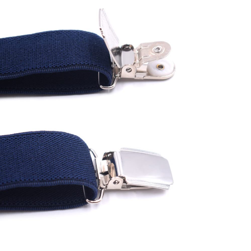 Bretelle uomo, bretelle uomo, Bretelle 4Clips Bretelle Fermagli Ambientali Bretelle Elastiche for Ragazze 2.5 * 120Cm Accessori