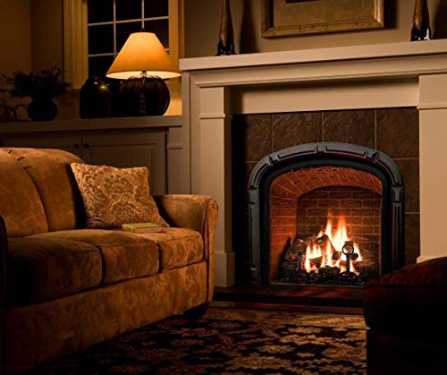 B-HOTTE Gas Fireplace Logs,4/5pcs Ceramic Wood Logs for All Types of Indoor, Gas Inserts, Ventless & Vent Free, Ethanol, Electric, Propane or Outdoor Fireplaces & Fire Pits, Burning Accessories (5PCS)