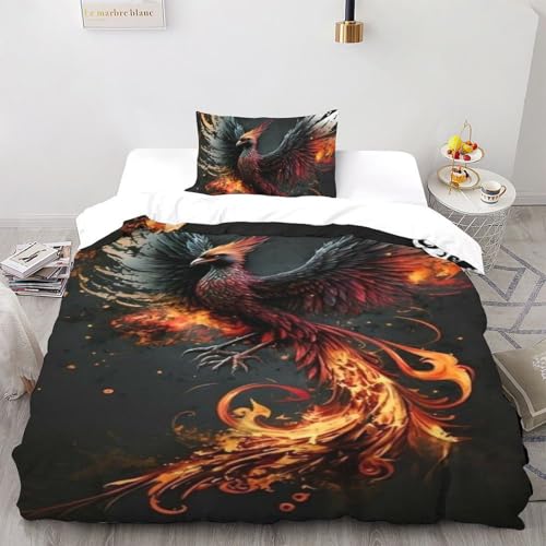 Housse de couette oiseaux 135x200 infroissable avec zip - 2