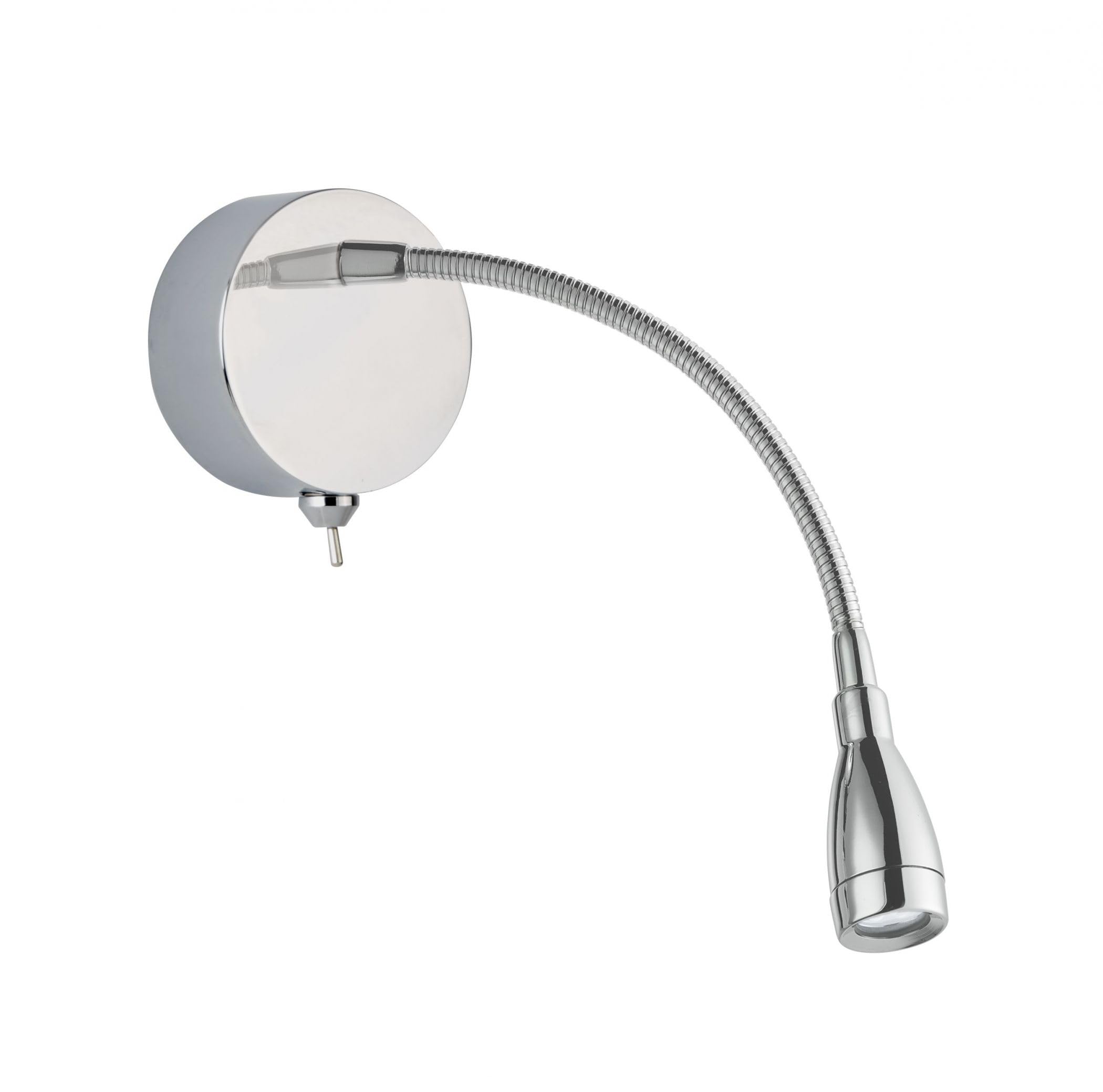6 LED Lights Chrome Finish Flexible Adjustable Arm Wall Hallway Picture Light