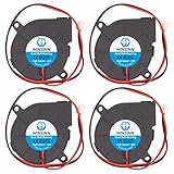 WINSINN 50mm Blower Fan 24V 5015 Dual Ball Bearing 50x15mm Turbine Turbo Brushless - High Speed (Pack of 4Pcs)