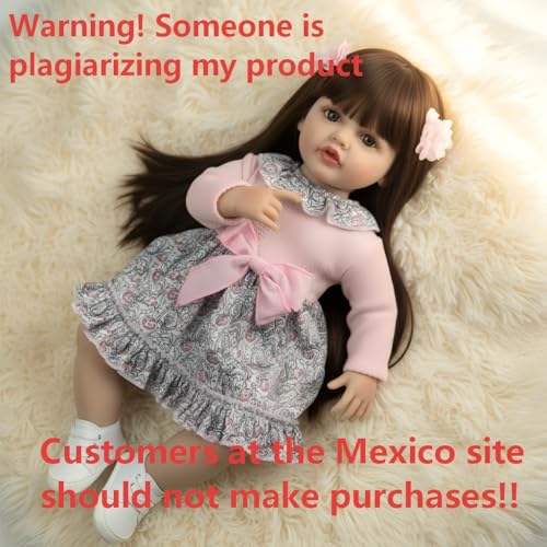 Muñeca Reborn Pinky Realista 55 cm cuerpo completo silicona miniatura 6