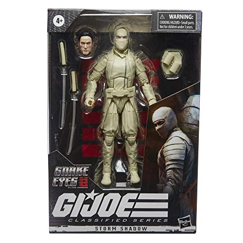 G.i. Joe Classified Series Snake Eyes: G.i. Joe Origins Storm Shadow Action Figure 17, Premium 6-Inch Scale Toy With Custom Package Art , White #TOP3