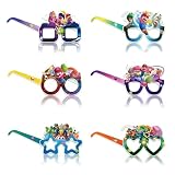 12Pcs Mario Galaxy Party Decorative Glasses Set, Cartoon Movie Cosplay Glasses, Perfect for Super Bros Birthday Parties Decorative, Return Gifts for Birthday Party