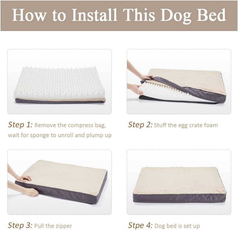 Miniatura 7 de Cama para perros, comodidad prémium para perros pequeños, medianos y grandes, funda extraíble lavable, impermeable, ideal para cachorros y perros