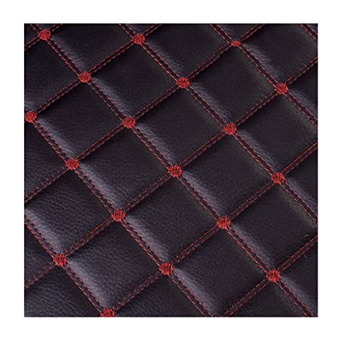 Simili cuir matelassé PU noir 1.6x3m avec mousse pour rénovation