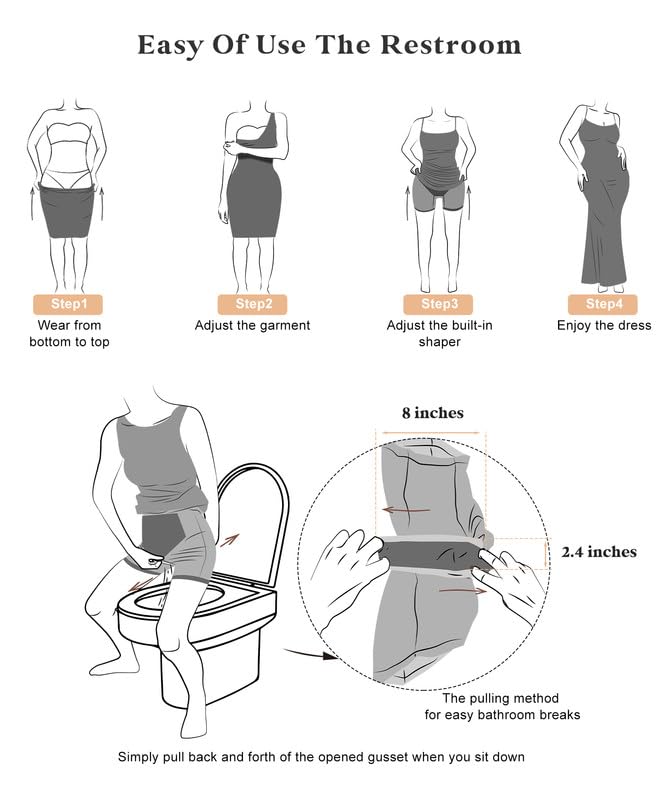 Popilush A Line Dresses for Women Shapewear Built-in Bra Short Sleeve Square Neck Flowy Wedding Guest Midi Dress4