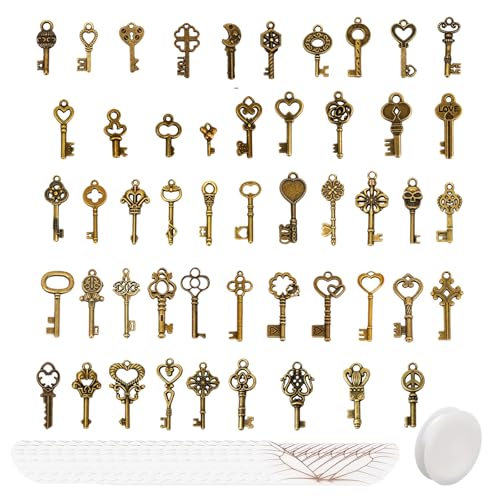 RQcMid 1 Set Mit 50 Schlüsseln Und 50 Flügeln, Harry Potter...