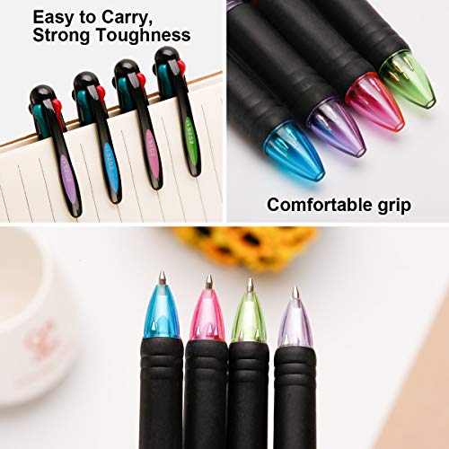 LAOYE 12 Pcs 4-In-1 Penne a Sfera Multicolore e