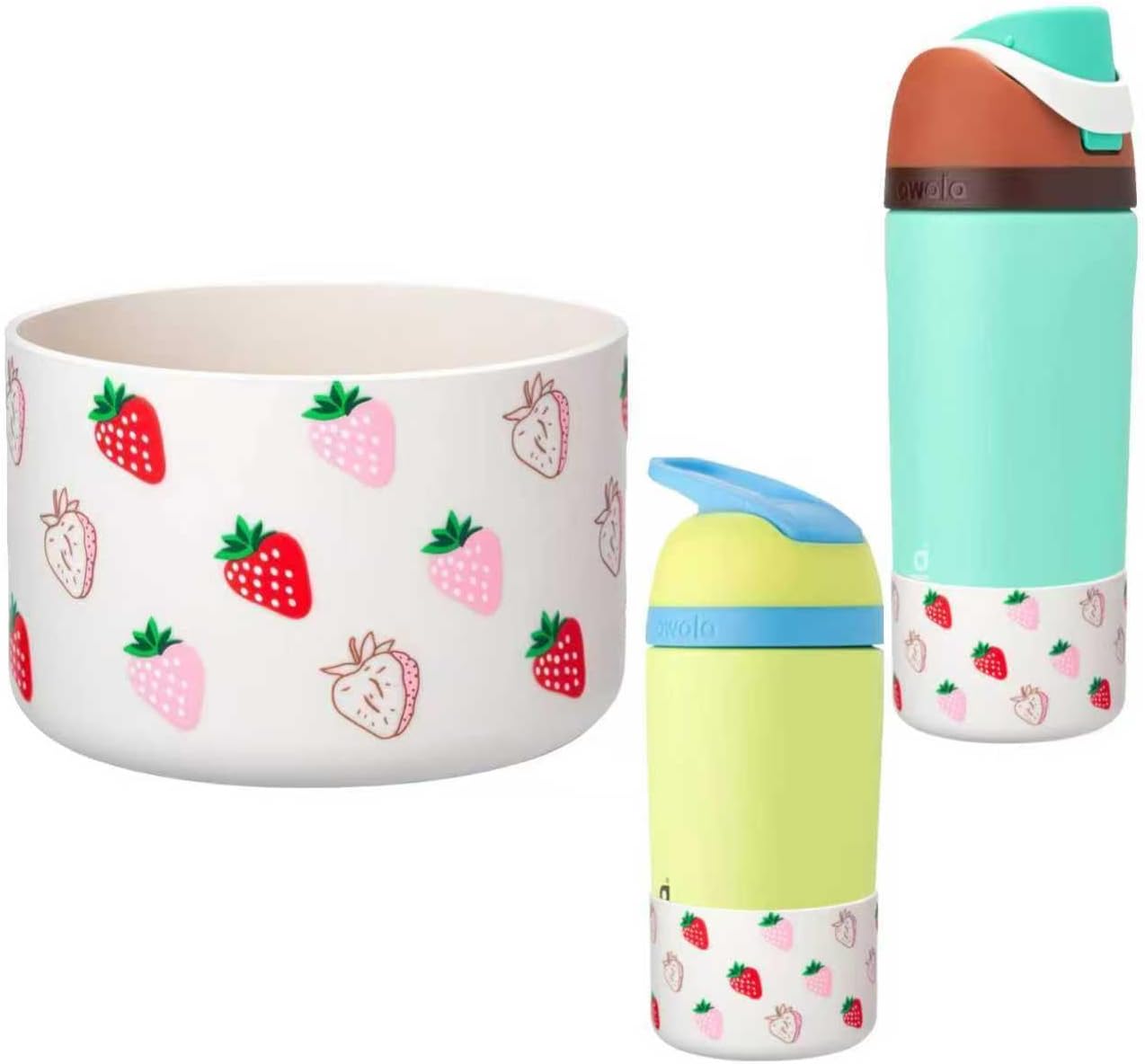 Boot for Owala 16 oz Kids Water Bottle | Protective Silicone Bottom Bumper for Owala Kid Bottles Freesip Accessories 14 oz | BPA-Free and Anti-Slip Rubber Cover | White