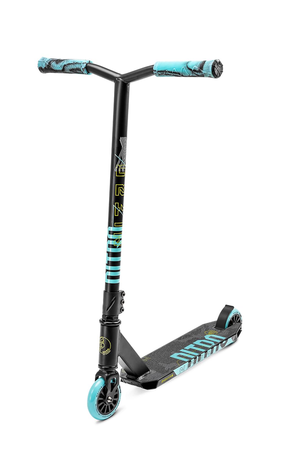 Monopattino Freestyle Movino | Cuscinetti ABEC 9 | Monopattino per bambini resistente alle acrobazie | Pro Stunt Scooter | Ruote da 100 mm | Peso 3,3 kg | Alluminio 6061