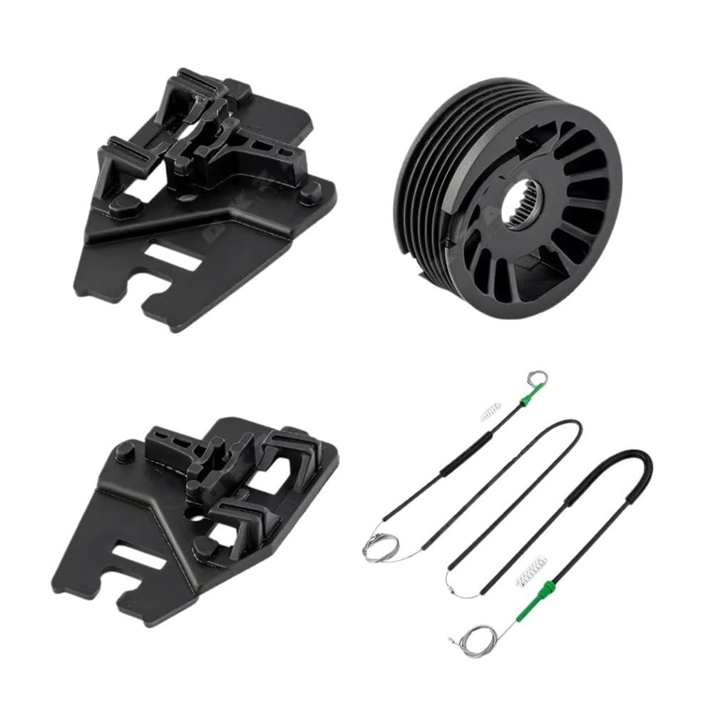 YHZRDMSK Car Side Window Regulator Plastic Iron Window Regulator Repair Kit with Slider Front Left Right for E46 1998-2005