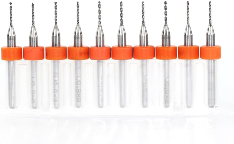 Xuchuan 10Pcs PCB Print Circuit Board Carbide Micro Drill Bits 0.9mm