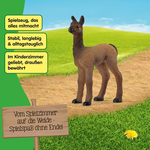 SCHLEICH Farm World - 7cm Baby Llama Toy for Kids. Realistic, Hand-Painted Farm Animal Toys for Boys and Girls. Fun Educational Figure for Screen-Free, Imaginative Learning for Children Ages 3+ 14890 - Image 5