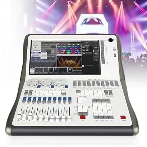 DMX Controlador de iluminación, consola de 14.1 pulgadas, 4 puertos de salida DMX, 2048 canales, diseño compacto para programación de escenarios