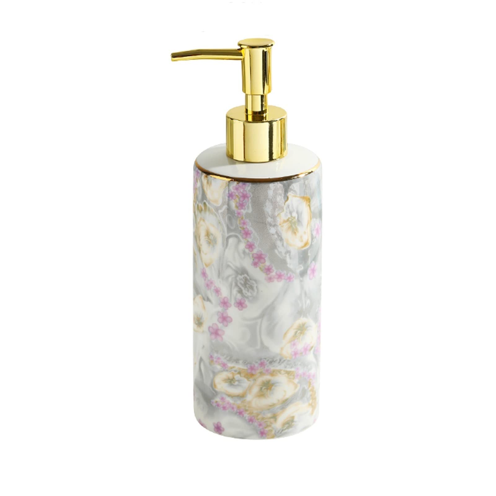 Kitchen Soap Dispenser Multifunctional Ceramic Soap Dispenser Kitchen Detergent Dispenser is Suitable for Dispensing Lotion, Hand Sanitizer 390ml/13.7oz Handsoaps Dispenser(B)