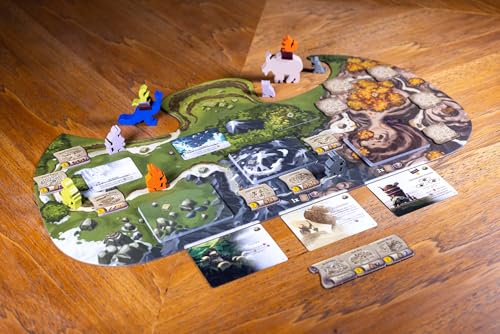 Image of Everdell Spirecrest 2nd Edition Expansion - Strategy Board Game with Big Critters, Discovery Cards, Weather & Mounts - Ages 10+, 1-4 Players