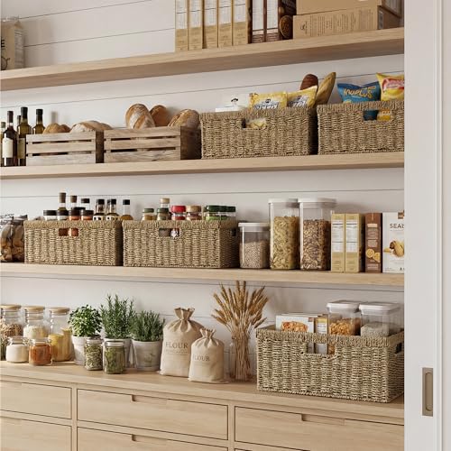 Image of StorageWorks Extra Large Wicker Basket, Seagrass Storage Basket, 1-Pack