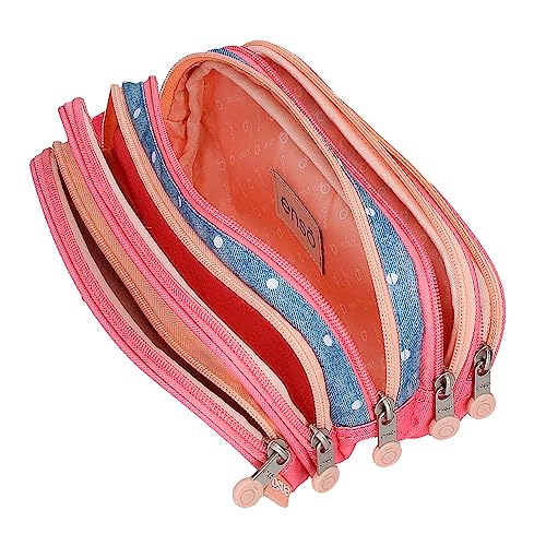 Enso Little Dreams Pink Pencil Case 22 x 10 x 11 cm Polyester, Pink, One Size, Case - Image 3