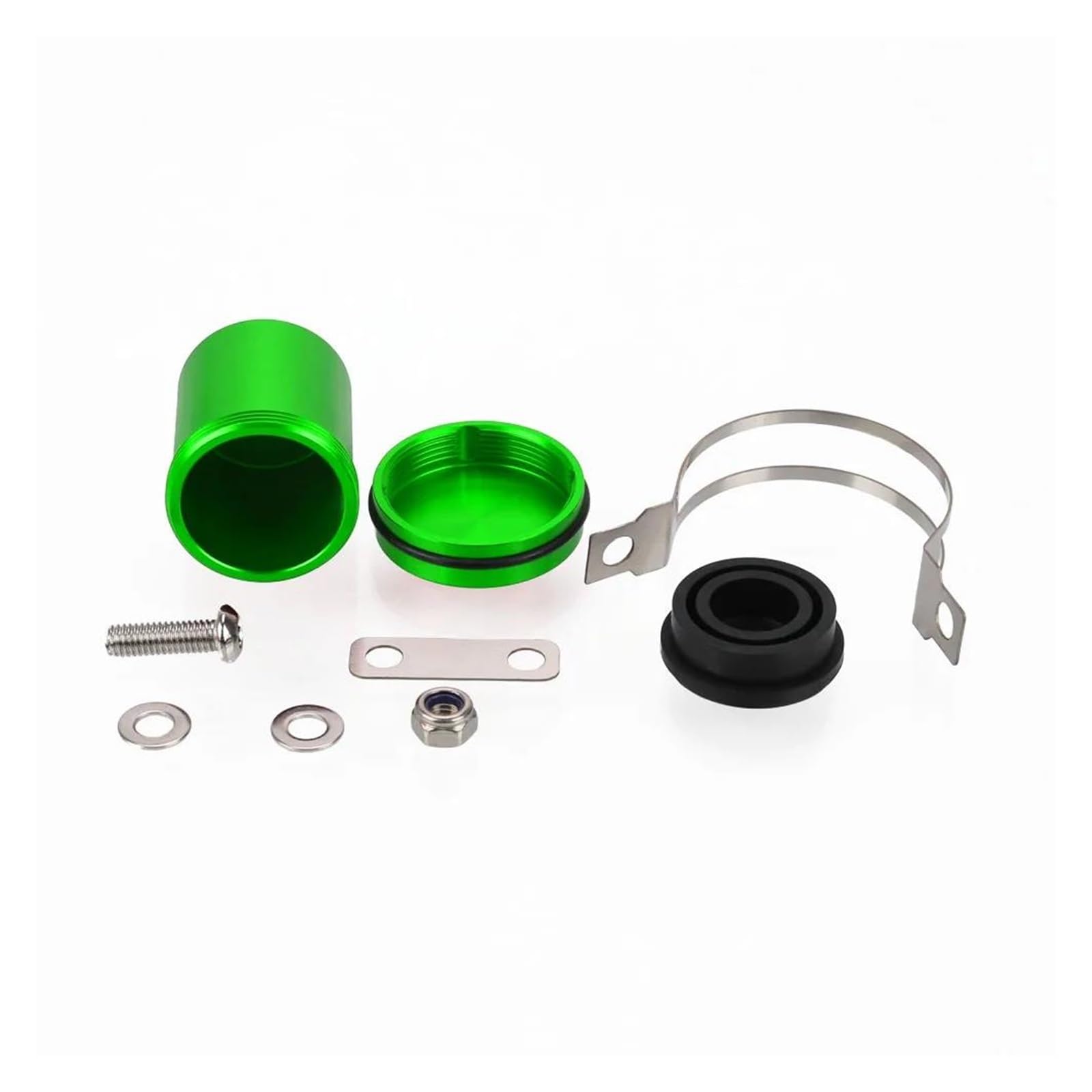 Vaschetta Olio Freni Coppa Olio per KA&WASAKI Z750 Z750 Z750 2005-2012 Accessorio Universale in Alluminio per Moto Serbatoio Liquido Freni Serbatoio Frizione Tazza Fluido Olio(Verde)