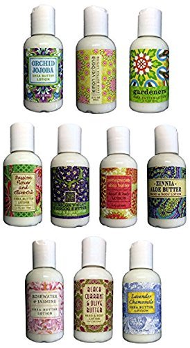 Greenwich Bay Trading Company Boxed Gifting Set Sampler Set of 10 Lotions (Summer Florals Collection)