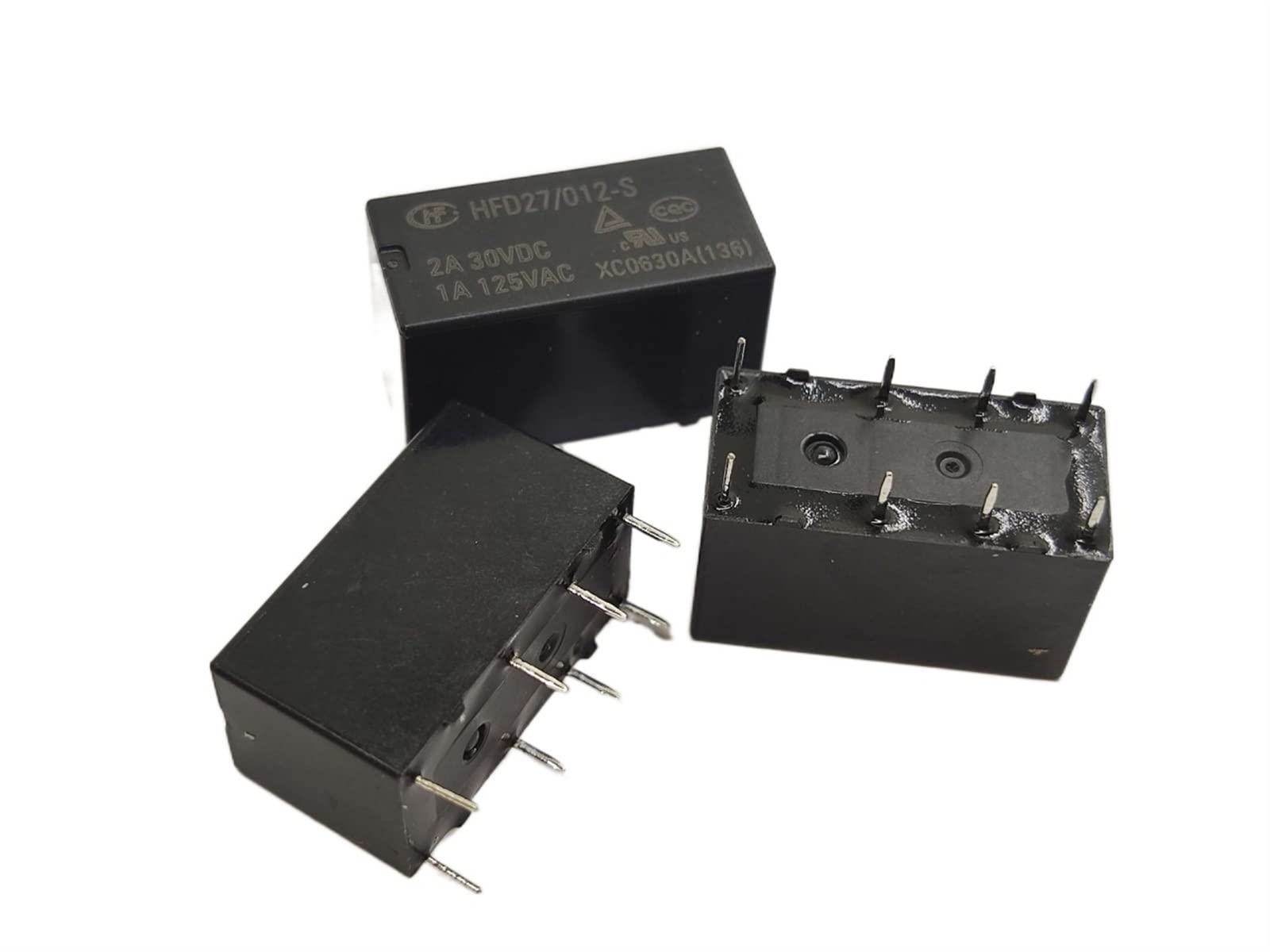 Relé de 2 Piezas HFD27/005-S HFD27/012-S HFD27/024-S Dos Abiertos Dos Cerrados 2A (Size : HFD27/005-S)