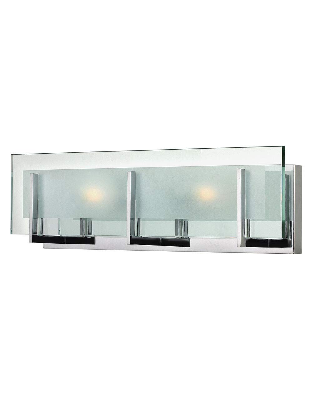 Hinkley Latitude Collection Two Light 120W G9 Bathroom Vanity Fixture, Chrome