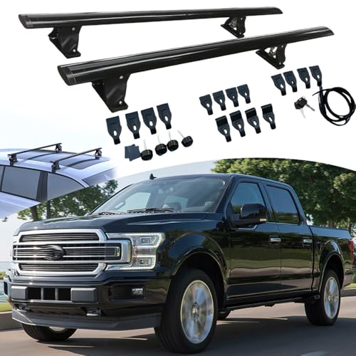 Aluminum Roof Rack Cross Bars Compatible with Ford F-150 2015-2020 ...