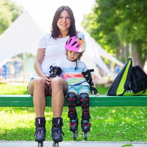 Casco de ciclismo cómodo y transpirable rosa con espuma protectora 5