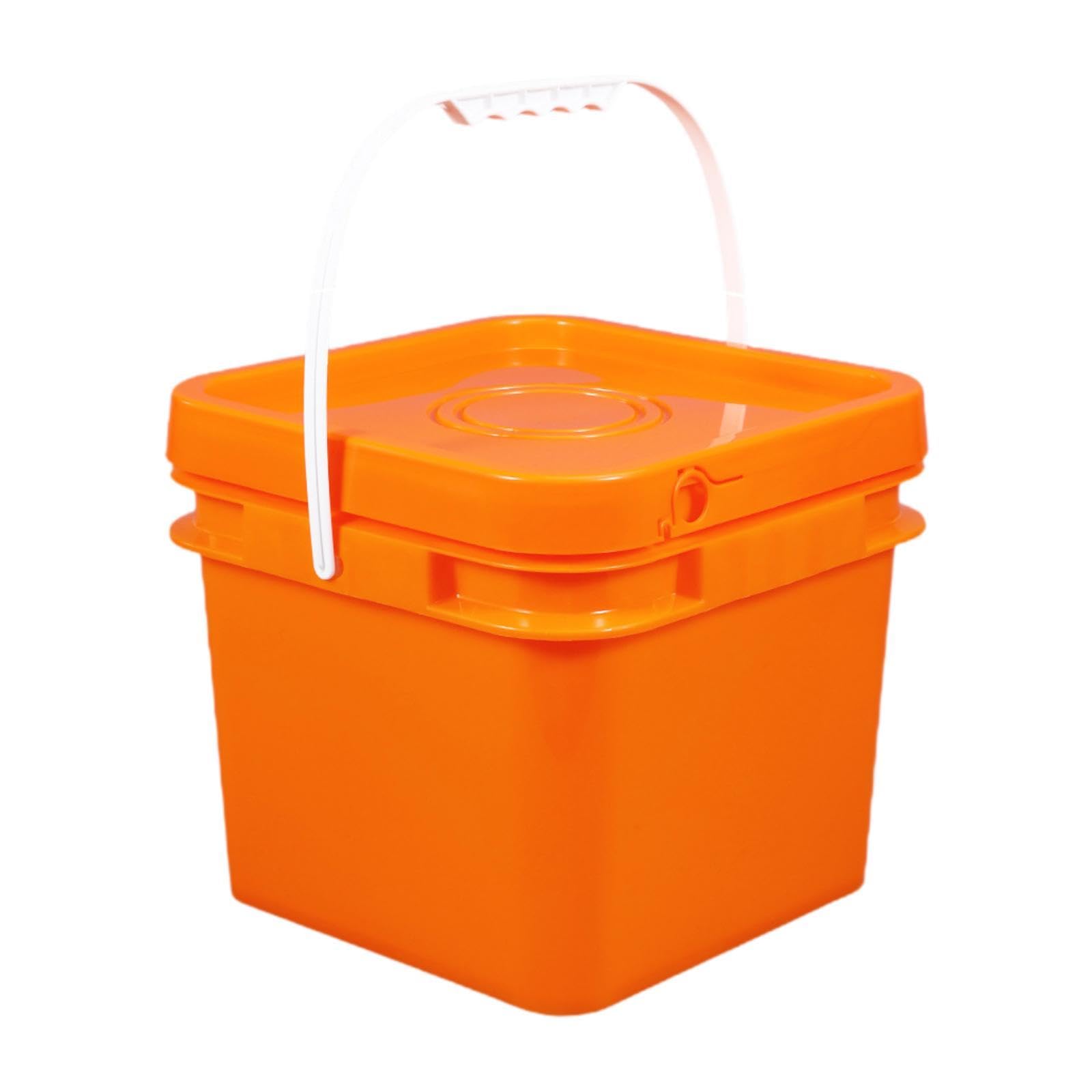 Cubo Cuadrado Resistente para Lavado de Coches, Mejoras del Hogar, Limpieza del Hogar, 13 L, 25,5 X 25,5 X 31,1 Cm, 8l 23.7x23.7x20.95cm