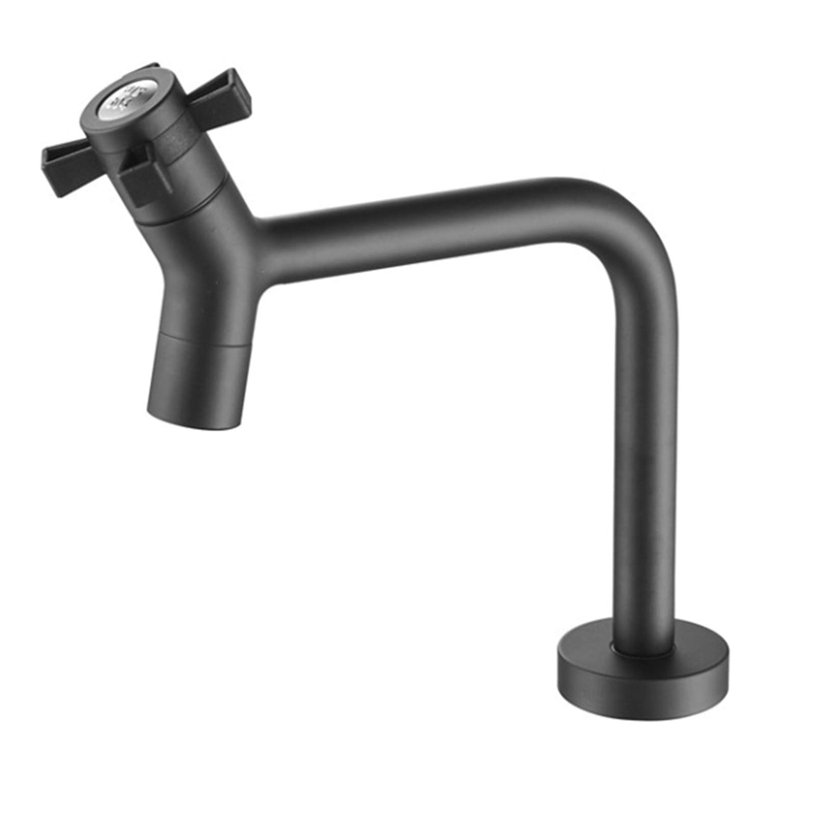 Robinet en acier inoxydable nickel brossé durable à arc élevé