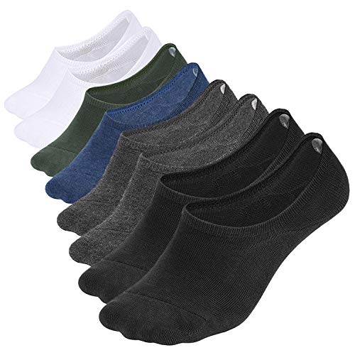 Image of WHISPER DEER No Show Socks Men Invisible Low cut Loafer Sneaker Socks Non-Slip