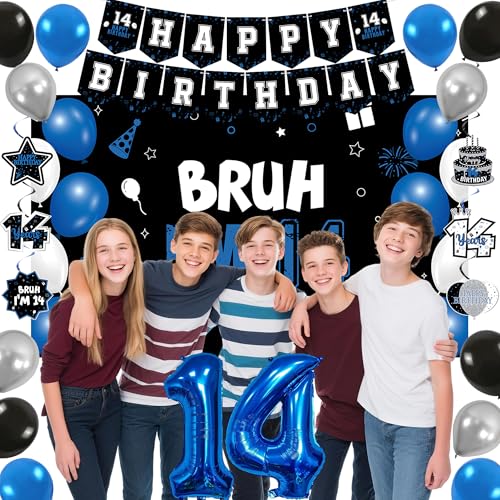 Vlipoeasn Blue 14th Birthday Decorations Set for Boys Girls(35PC) by Vlipoeasn - Used condition - Image 6
