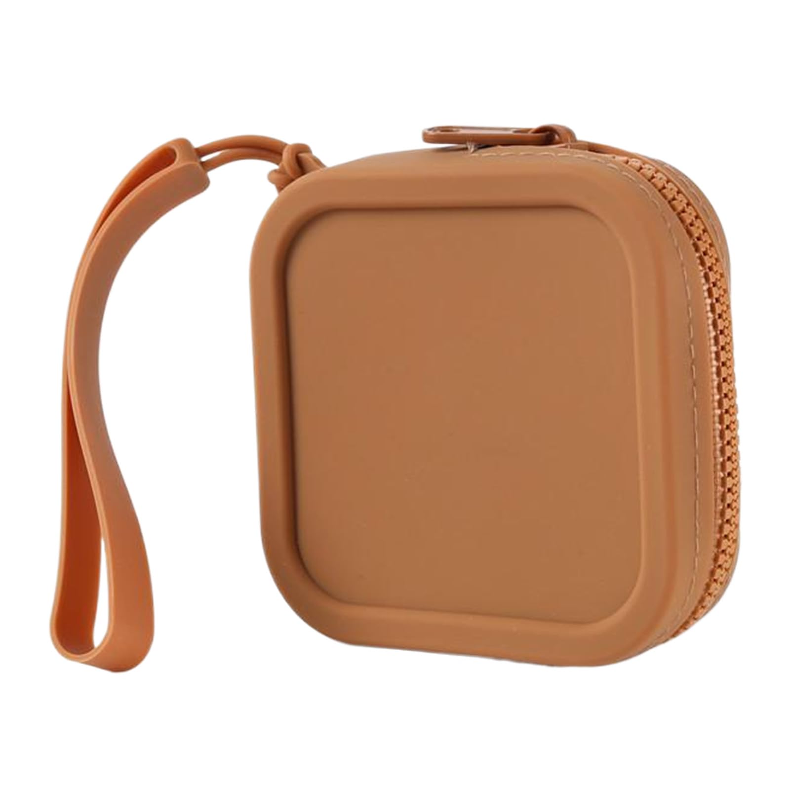 QUEENYARD Small Silicone Purse Bag,Small Square Silicone Purse Coin Bag Wallet Cosmetic Charging Cable Storage Case For Women Student