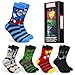 Produktbild Marvel Socken Herren, 5er-Pack Baumwolle Herrensocken Avengers, Lustigen Socken Set - Geschenke für Männer (40/46 EU, Blau/Multi)
