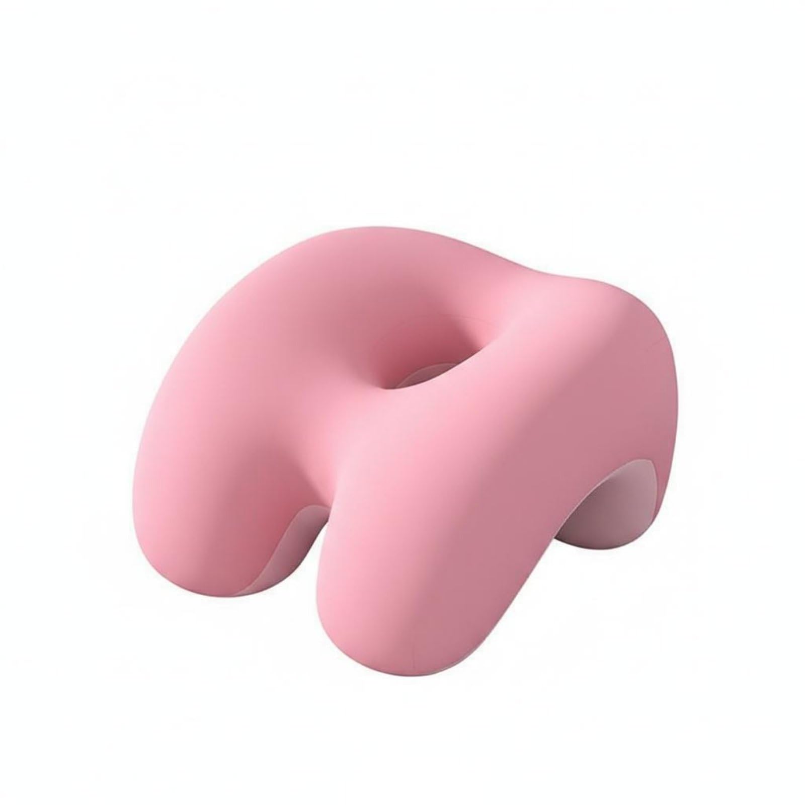 MERISHOPP Face Down Desk Pillow Slow Slow-Responding Office Rest Pillow Viscoelastic Foam Rest Pillow Ergonomic Design Cervical Spine, Double Pink-image-18