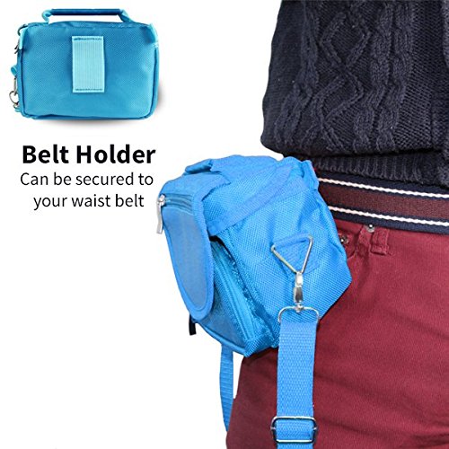 Orzly-Borsa-per-il-trasporto-di-Sony-PSP-1000-PSP-Slim-Lite-PSP-2000-PSP-Brite-PSP-3000-PSP-go-PSP-N1000-PSP-Street-PSP-E1000-con-speciali-compartimenti-per-Giochi-e-Accessori-AZZURRA