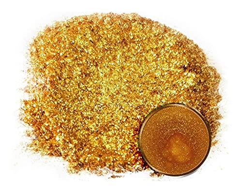 Eye Candy Pigments Premium Gold Mica Powder - Kula Gold (25gr) - for Epoxy, Resin, Soap, Paint, Woodworking, Acrylic Pouring, Bath Bombs, Fishing Lures - DIY Arts and Crafts Additive