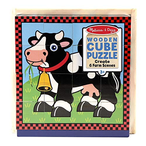 Melissa & Doug Farm Cube Puzzle - Image 5