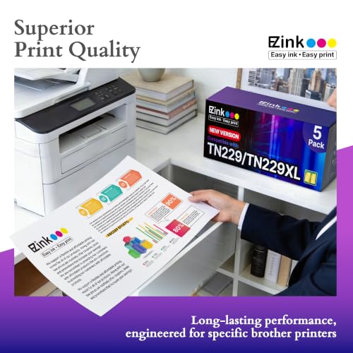 Image of E-Z Ink Compatible TN229XL Replacement for Brother TN229XL Toner Cartridges
