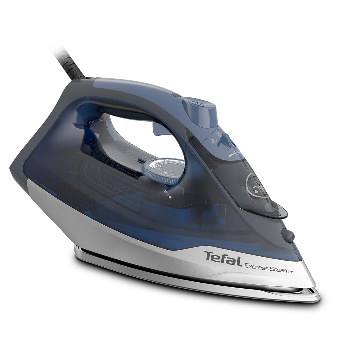 Tefal Tefal Express Steam Iron, 2600W, 190 g/min Steam Boost, 45g/min Continuous Steam, 270ml Water Tank, Durilium Airglide Non Stick
